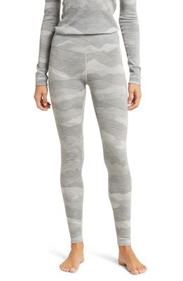 Smartwool Classic Merino Wool Thermal Leggings in Light Grey Mountain