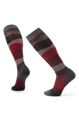 Smartwool Ski Targeted Cushioning Wool Blend Over the Knee Socks in Charcoal