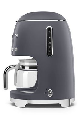 smeg '50s Retro Style 10-Cup Drip Coffeemaker in Slate Grey