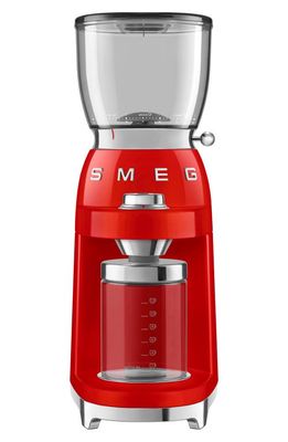 smeg '50s Retro Style Coffee Grinder in Red