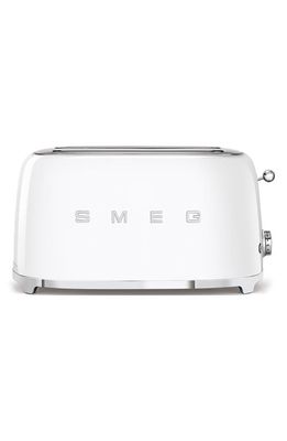 smeg 50s Retro Style Four-Slice Toaster in White
