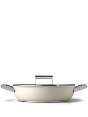 Smeg low stainless-steel saucepan 28cm - Neutrals