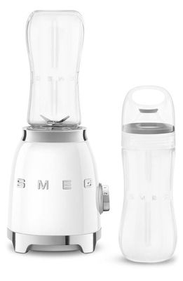 smeg Personal Blender & Bottle to Go Set in White
