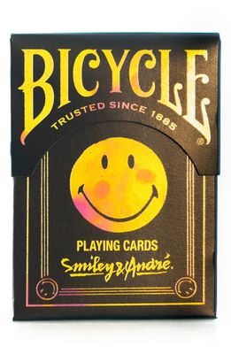 Smiley® x André Bicycle Limited Edition Playing Cards in Black