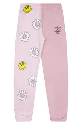 Smiley® x André By Samii Ryan Time to Smile Colorblock Joggers in Pink