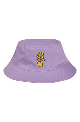 Smiley® x By Samii Ryan Growing Smiles Cotton Twill Bucket Hat in Purple