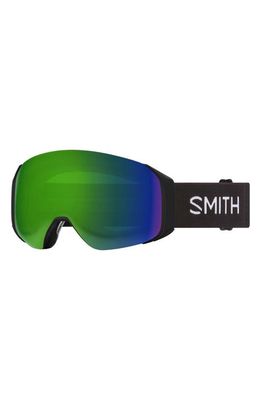 Smith 4D MAG 154mm Snow Goggles in Black /Green Mirror