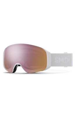 Smith 4D MAG 154mm Snow Goggles in White Vapor /Rose Gold