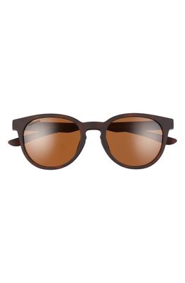 Smith Eastbank 52mm ChromaPop™ Polarized Round Sunglasses in Matte Tort /Cp Polar Brown