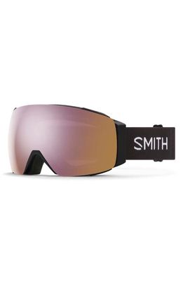 Smith I/O MAG 154mm Snow Goggles in Black /Chromapop Rose Gold