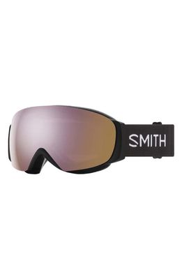 Smith I/O MAG Special Fit Snow Goggles in Black /Chromapop Rose Gold