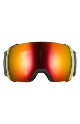 Smith I/O MAG XL 230mm Snow Goggles in Black/Everyday Red Mirror