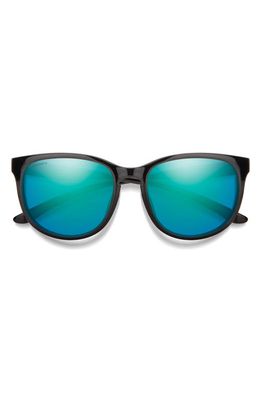 Smith Lake Shasta 56mm ChromaPop Polarized Sunglasses in Black /Opal Mirror