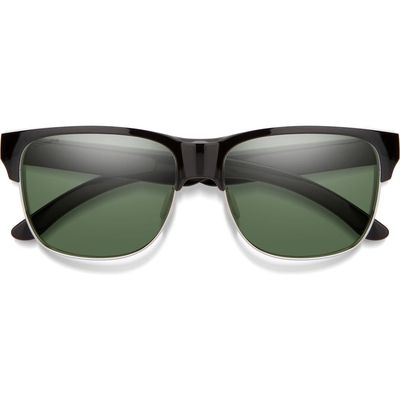 Smith Lowdown Split 56mm ChromaPop Polarized Square Sunglasses in Black /Gray Green