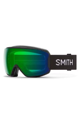 Smith Moment 192mm ChromaPop™ Low Bridge Snow Goggles in Black /Chromapop Green 