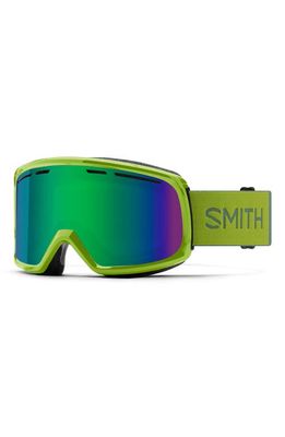 Smith Range 154mm Snow Goggles in Algae /Green Sol-X Mirror
