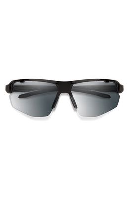 Smith Resolve Photochromic 70mm ChromaPop™ Oversize Sport Sunglasses in Black /Photochromic Clear
