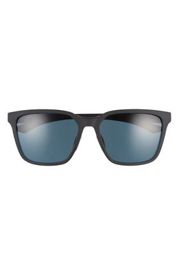 Smith Shoutout 57mm ChromaPop™ Polarized Square Sunglasses in Matte Black /Cp Polar Black