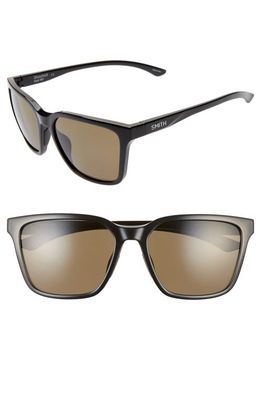 Smith Shoutout 57mm ChromaPop&trade; Polarized Square Sunglasses in Black/Gray Green