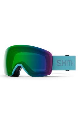 Smith Skyline 157mm ChromaPop™ Snow Goggles in Storm /Chromapop Green Mirror