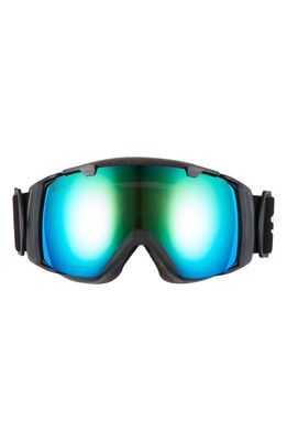 Smith Sport I/O 182mm Snow Goggles in Black/Sun Green Mirror