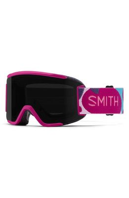 Smith Squad 180mm ChromaPop Snow Goggles in Fuchsia Shapes /Black