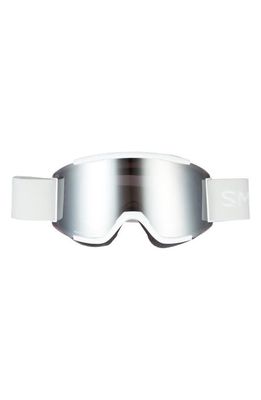 Smith Squad 180mm ChromaPop Snow Goggles in White Vapor Platinum