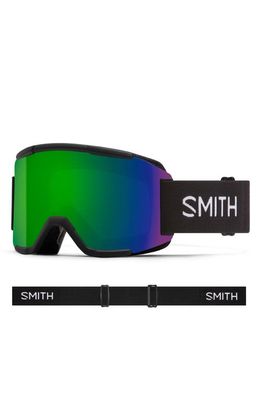 Smith Squad 203mm ChromaPop™ Snow Goggles in Black /Chromapop Sun Green 