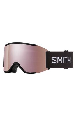 Smith Squad MAG™ 170mm ChromaPop™ Low Bridge Snow Goggles in Black /Rose Gold 