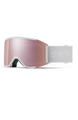 Smith Squad MAG 177mm Snow Goggles in White Vapor /Rose Gold