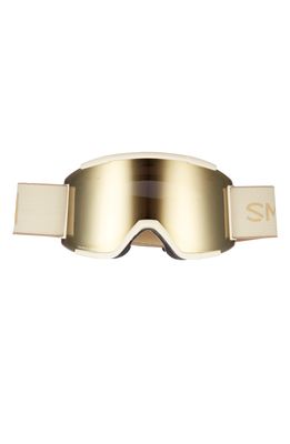 Smith Squad XL 185mm Snow Goggles in Birch Black Gold Mirror