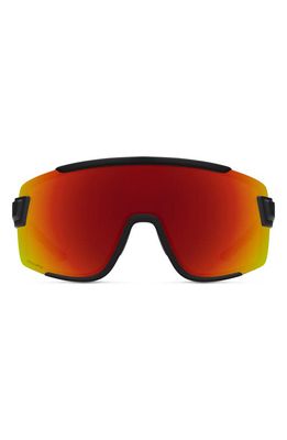 Smith Wildcat 135mm ChromaPop™ Shield Sunglasses in Matte Black/Red 