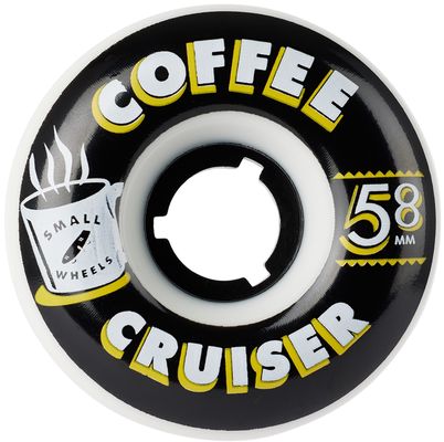 SML. Wheels White Coffee Cruiser Skateboard Wheels, 58 mm