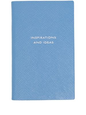 Smythson Inspirations And Ideas Panama notebook - Blue