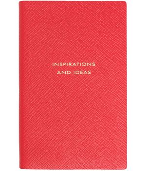 Smythson Inspirations And Ideas Panama notebook - Red