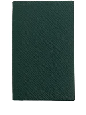 Smythson Panama leather notebook - Green