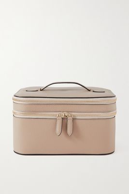 Smythson - Panama Textured-leather Cosmetic Case - Neutrals