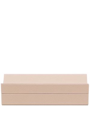 Smythson rectangular leather box - Neutrals