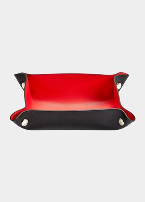 Snap Valet Catchall Leather Tray