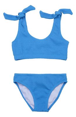 Snapper Rock Kids' Marine Blue Two-Piece Swimsuit