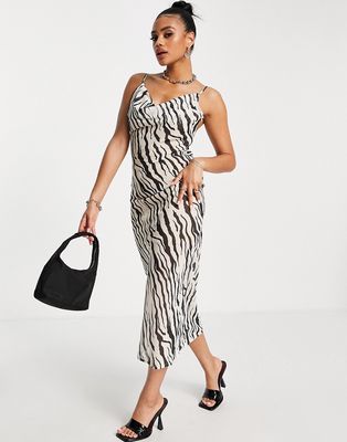 SNDYS instinct dress in zebra print-Multi