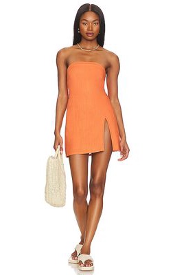 SNDYS Serena Mini Dress in Orange