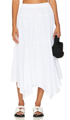 SNDYS Tahlia Maxi Skirt in White