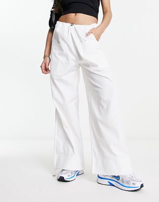 SNDYS x Molly King cargo pants in white