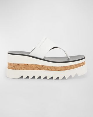 Sneakelyse Vegan Platform Thong Sandals