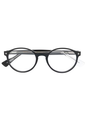 Snob round-frame optical glasses - Black