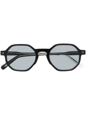 Snob tinted geometric-frame sunglasses - Black