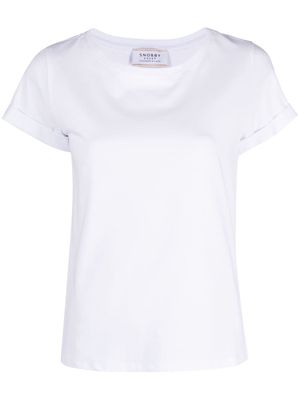 Snobby Sheep basic rolled-sleeved T-shirt - White