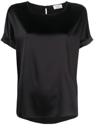 Snobby Sheep short-sleeve silk blouse - Black