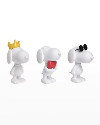 Snoopy Original Decorative Figurines, Set of 3